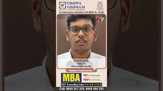 Best MBA College for Placements in Hyderabad | Vishwa Vishwani Success Story l NTV Telugu