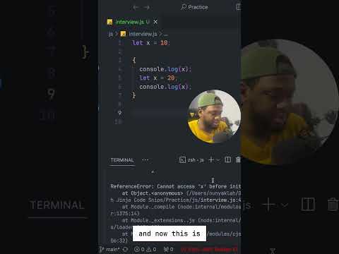 Let Scope in JS #codinginterview #programming #javascript