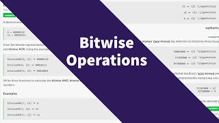 Edabit Java: Bitwise Operations