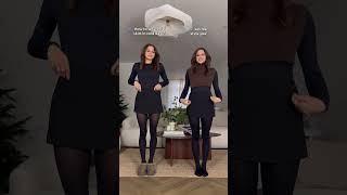 How to wear mini skirt in winter ✨🤭 Wearing or styling? 🤍 Subscribe for #styling #fashion