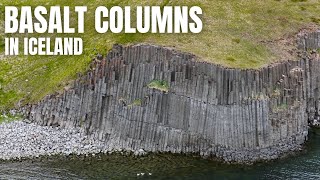 Staðarbjörg Basalt Columns by Hofsós Village in Iceland