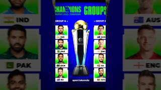 Champions Trophy 2025 |All Team Captains | #ChampionsTrophy2025 #cricket #worldcup #shorts