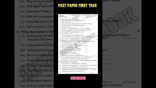 😲FIRST YEAR PAST PAPER CHEMISTRY 💯 #chemistry #pastpapers #firstyearexam #biselahore
