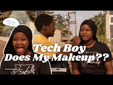 TECHBOY DOES MY MAKEUP! * HILLARIOUS* | ZEE SHOLA
