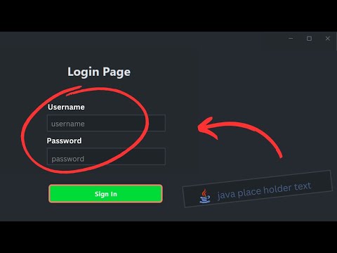 How to Add Placeholder in JTextfield in Java | Netbeans
