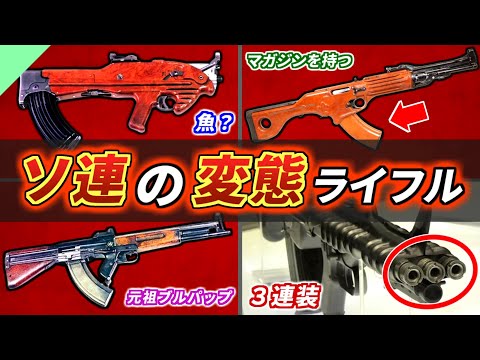 【実銃解説】奇抜すぎ！ソ連の変な試作ライフルたち【珍銃・迷銃】