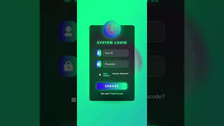 Creative Login Form Design🔥Using HTML CSS |#htmlcss #shorts #coding #trend #frontend #website #css