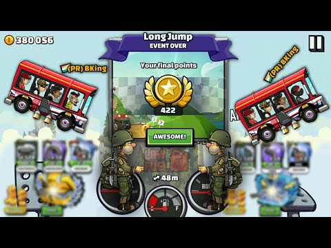 I Finished The Long Jump Event! Long jump Event Hill Climb Racing 2 - opening 400 points chest
