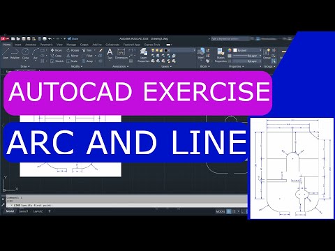 AutoCAD Exercise 2,  How To Draw ARC