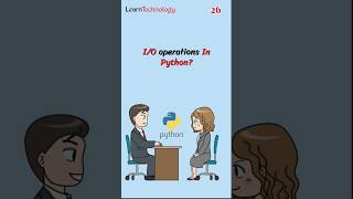 File I/O operations in Python? #26 #python #interview #pythonprogramming