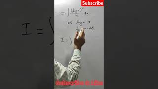 Integration Log #viralvideo  #viralshorts #Class12 #MathsGyan #YouTube