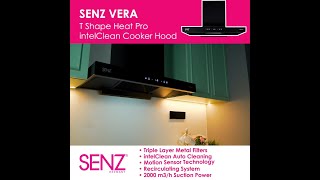 [SENZ] How to operate VERA T Shape HeatPro intelClean Cooker Hood
