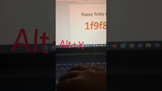 Teddy day 🧸 symbols in ms word #tips #tricks #technology #msword #computertips #shorts #reels #pc