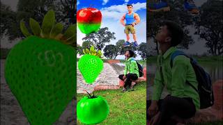 Apple Straberry टमाटर #shortsfeed #cartoon #Strawberry #vfxshorts