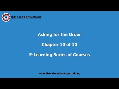 Asking for the Order Chapter 010