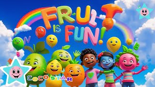 🍎 Talking Fruits Song for Kids | Learn Fruit Names & Benefits with Fun Music! 🍌🍉 @COCOSTARKIDO