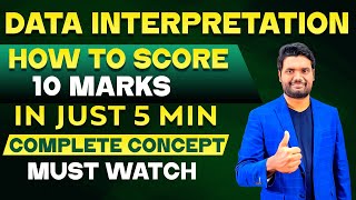 DATA INTERPRETATION SCORE 5 MARKS IN JUST 2 MINUTES | BEST & UNIQUE TECHNIQUES By Chandan Sir