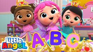 Learn ABC's with Princesses | Mermaid Jill Edition | Little Angel Kids Songs & Nursery Rhymes