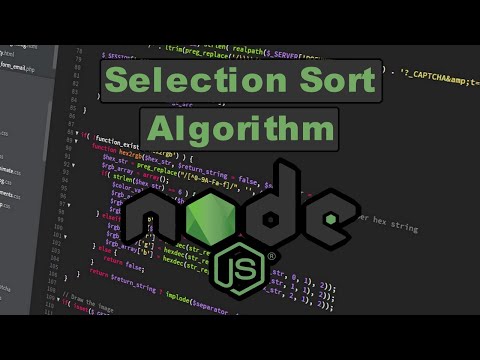 How to Code Selection Sort in Node js