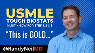 USMLE HOW TO HANDLE TOUGH (BIOSTATS) QUESTIONS?  DON'T FEAR ANYTHING.