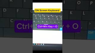 On Screen Keyboard shortcut keys #shorts #shortcutkeys #onscreenkeyboard