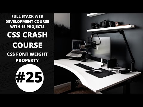 css font weight property (MERN STACK) lec 25