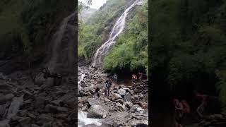 Beautiful waterfall spotted during manaslu circuit #manaslucircuit #larkepass #trekking #adventure
