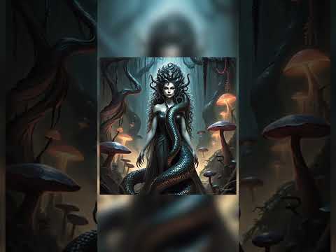 a half-woman, half-serpent monster, often referred to as the "mother of monsters" #monstermonth