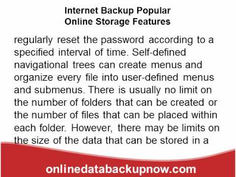Internet Backup Popular Online Storage Features.wmv