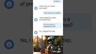 When you’re born from code but too advanced to bother writing any yourself. 🤖💻✨ #ai #coding #aiagent
