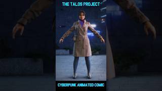 Cyberpunk Animated Comic Character Rachel Outfit V04