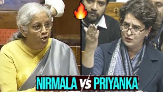 War Of Words Between Nirmala Sitharaman And Priyanka Gandhi In Lok Sabha | Daily Culture