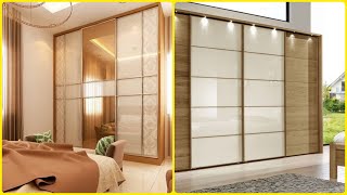 Luxurious sliding wardrobe designs for bedroom | Sliding wardrobe interior designs