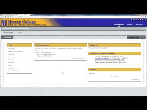 Arranging courses in order on Blackboard