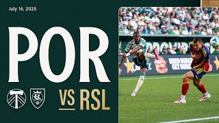 HIGHLIGHTS | Portland Timbers vs. Real Salt Lake | July 16, 2025
