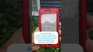 Frozen discharge? #how #howto #basementwaterproofing #floodalert #basementdefender #sump #smarthome
