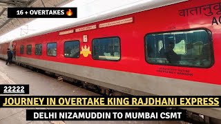 22222 | CR KING RAJDHANI EXPRESS JOURNEY | Delhi to Mumbai Via Bhopal | Full Journey in 3AC