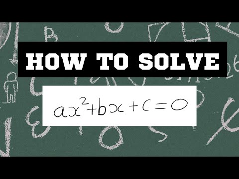 How to solve Quadratic equations using quadratic formula