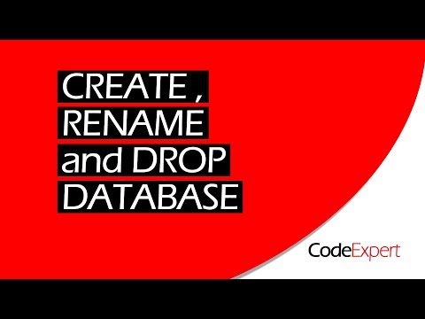 CREATE, RENAME and DROP DATABASE (SQL)