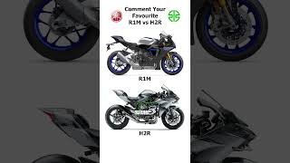 Yamaha R1M vs Ninja H2R #bikesounds #H2R #R1M