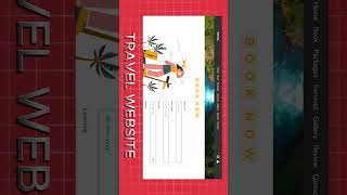 Amazing Travel wesite . #html5 #youtubeshorts , #viral,  #cssanimation  #codinglife
