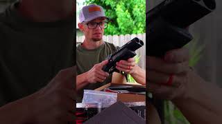 Double Barrel 12 Gauge AIR Pistol is low key good (AEA Harpoon) #shorts #viral #trending