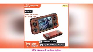 Why Everyone’s Talking About This Product! BOYHOM New R36H Handheld Game Console 3.5-inch IPS Scre
