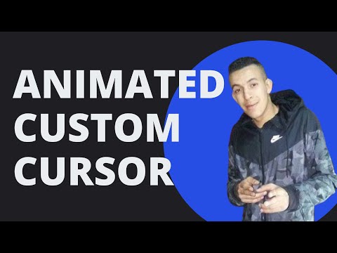 HTML, CSS and Javascript animated custom cursor in 7 minutes