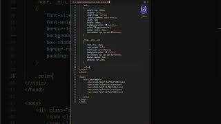 Digital Clock using HTML, CSS & JavaScript #shorts #youtubeshorts #html5  #css #javascript