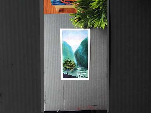 watercolor painting tutorial 🖌️#watercolorpainting #paintingstyles #shortsvideo  #trendingshorts