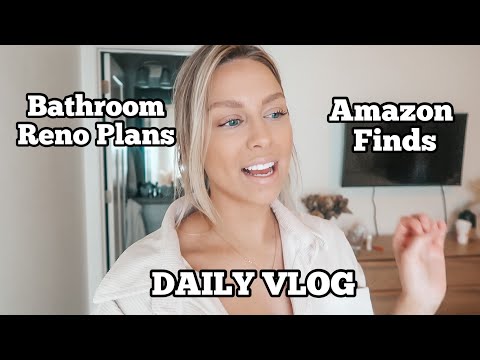 Bathroom renovation plans, amazon finds, & Lovevery unboxing | Daily Vlog