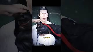 his reaction 😨 ! #cdrama #bjyx #theuntamed #mdzs #weiwuxian #lanzhan #wangyibo #xiaozhan #bts