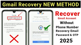 How to Recover Gmail Password Without Recovery Email And Phone Number | Gmail Account Recovery 2025