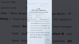 Accountancy Question Paper#bcom #commerce #accountancy #bcom2ndyear #semesterexam2024 #questionpaper